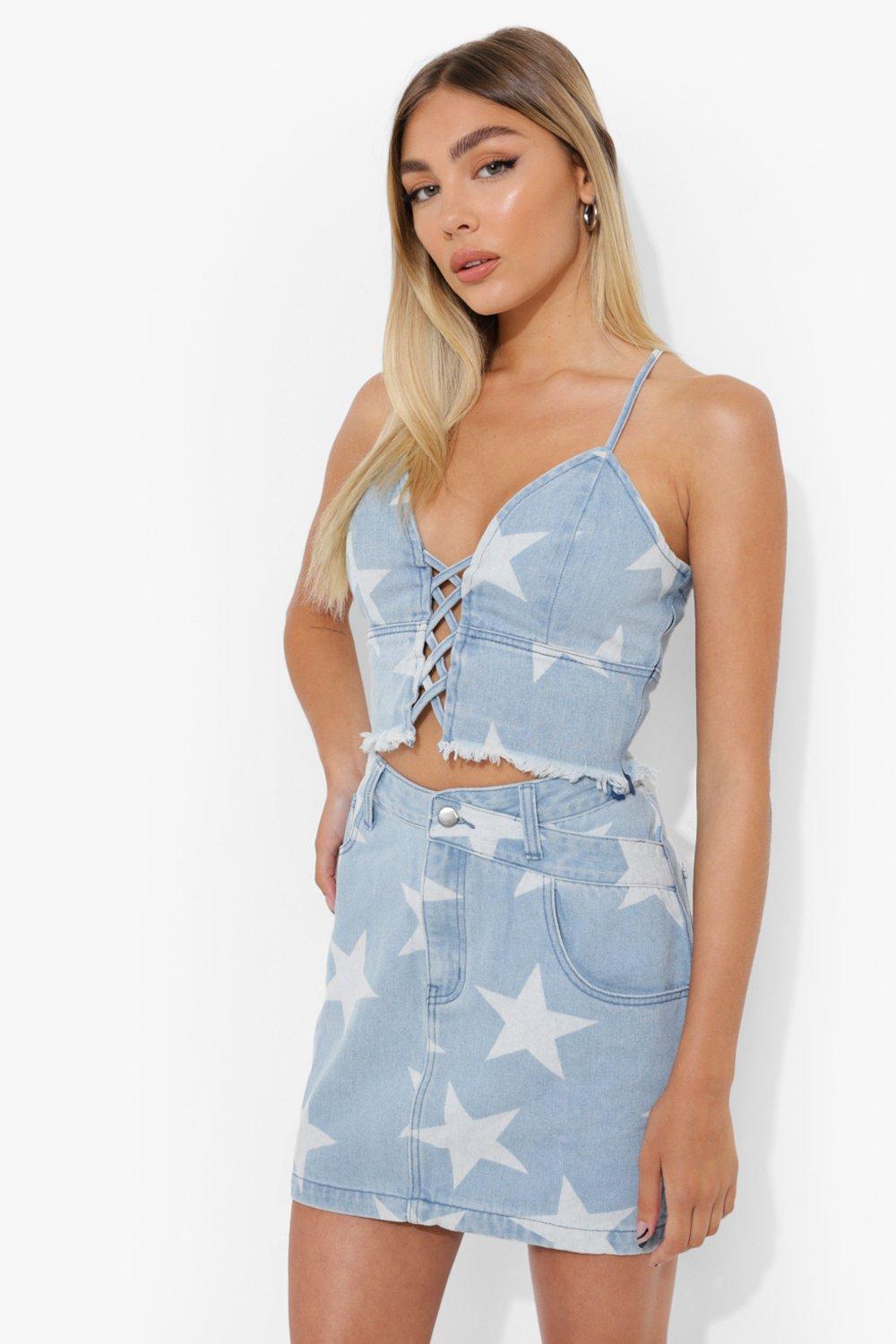 Denim 2025 festival skirt